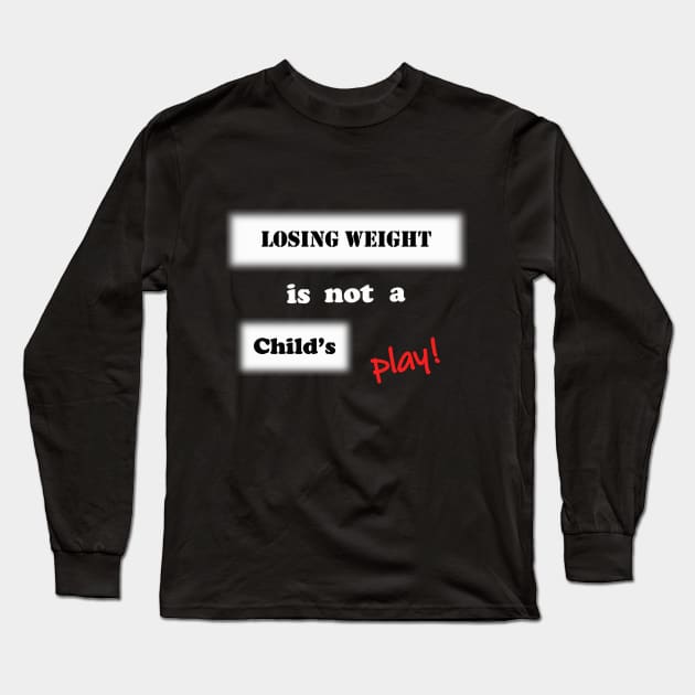 Weight Loss T-shirt Long Sleeve T-Shirt by TeeGrafixss